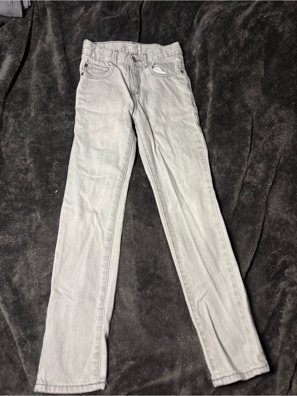 The Children's Place Light Gray Boys Slim Jeans